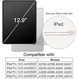 JETech Case for iPad Pro 12.9-Inch (2022/2021/2020/2018) with Pencil Holder, C