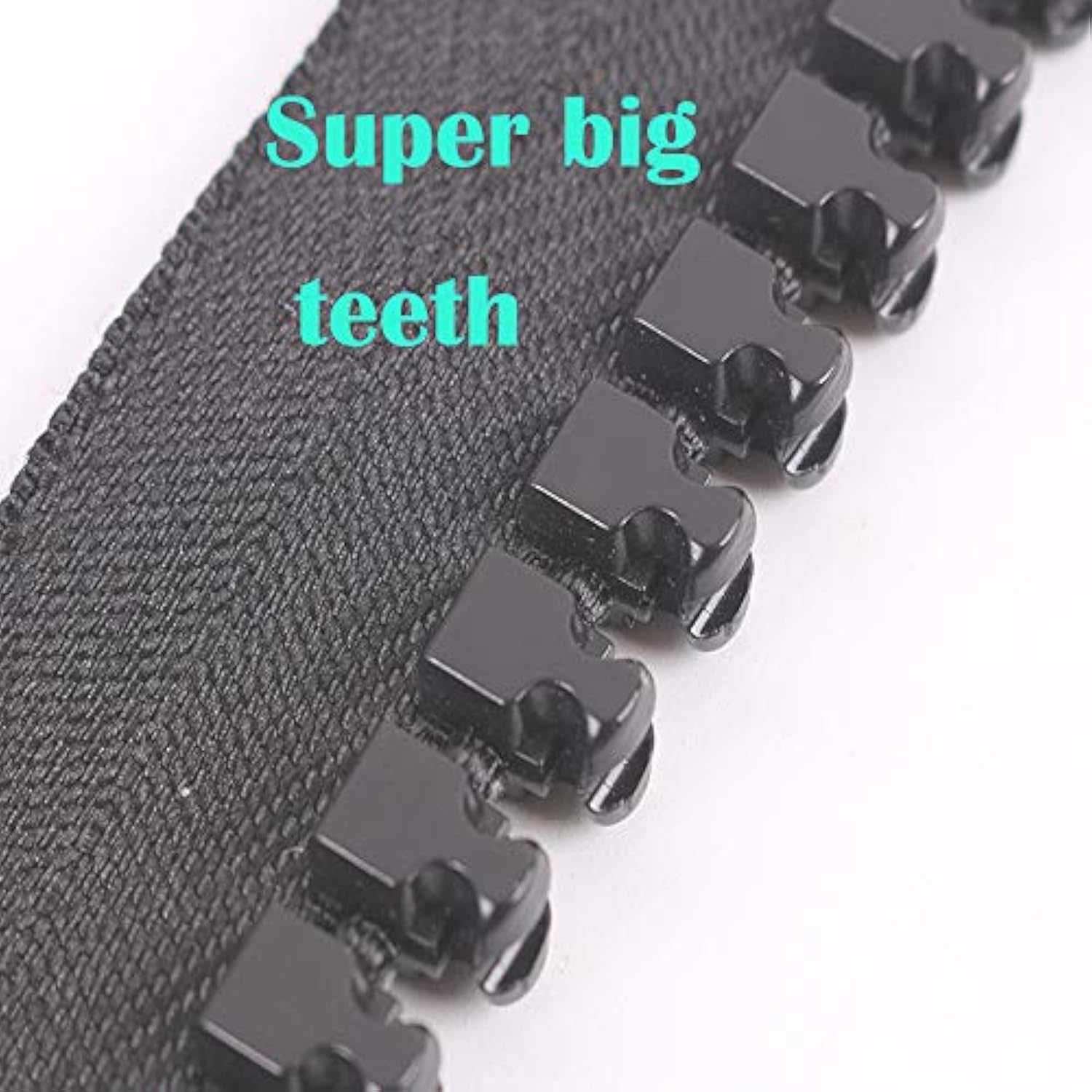 Super Large Plastic Zipper Size 20# Heavy Duty Zippers 10 In Long With