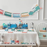 Meri Meri Trains Party Banner (Pack of 1), 10' Party Garland Including Excess Cord