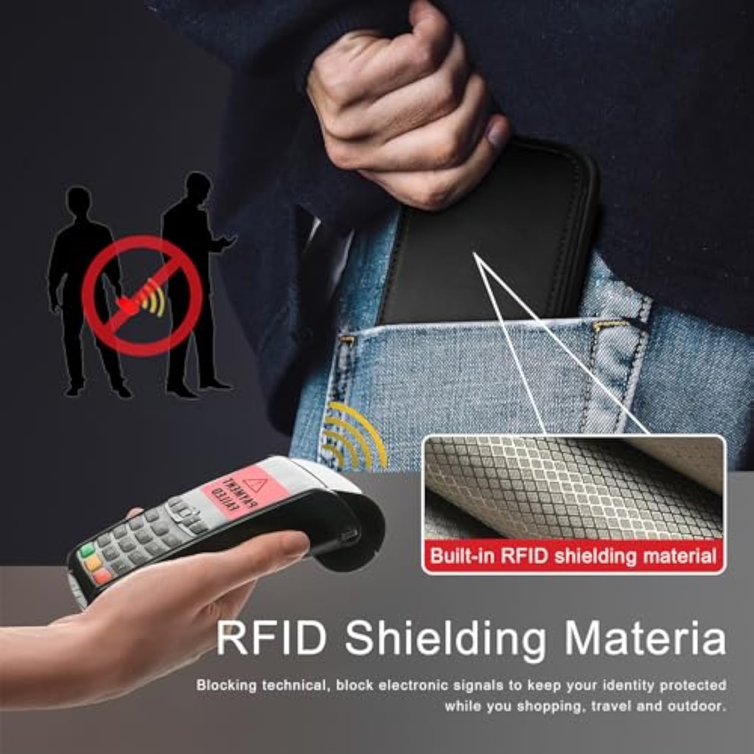 Designed For Iphone 16 Case Wallet With Card Holder, [Magnetic Clasp Cover] [Rfid Blocking Leather Protection] Shockproof Women Men Cases 6.1 Inch For Apple 16 Black