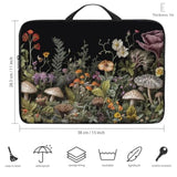 Laptop Sleeve Bag With Handle Computer Protective Soft Cover Case For 14 Inch 13 Inch Laptop,Wildflower Mushroom
