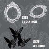 21Pcs Gothic Rose Skull Cake Topper Black Butterfly Till Death Do Us Part Decor