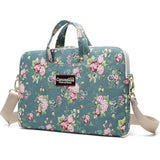 Laptop Sleeve Bag Case For 13-14 Inch Laptop (Green Flower)