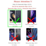 For Motorola Edge 2024 Case,With Camera Cover,[Military Grade] 16Ft.Drop Tested Cover With Magnetic Kickstand Car Mount Protective Case For Moto Edge 2024, Blue