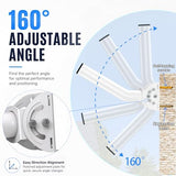 Wireless Bridge Mount, 2-Pack 11 In Dual Screw Locking J Pole Mounting Bracket For Wall Or Pole, 160° Angle Adjustable, 1.38 In Od, For Cpe, Access Point, Tv Antenna Or Weather Station