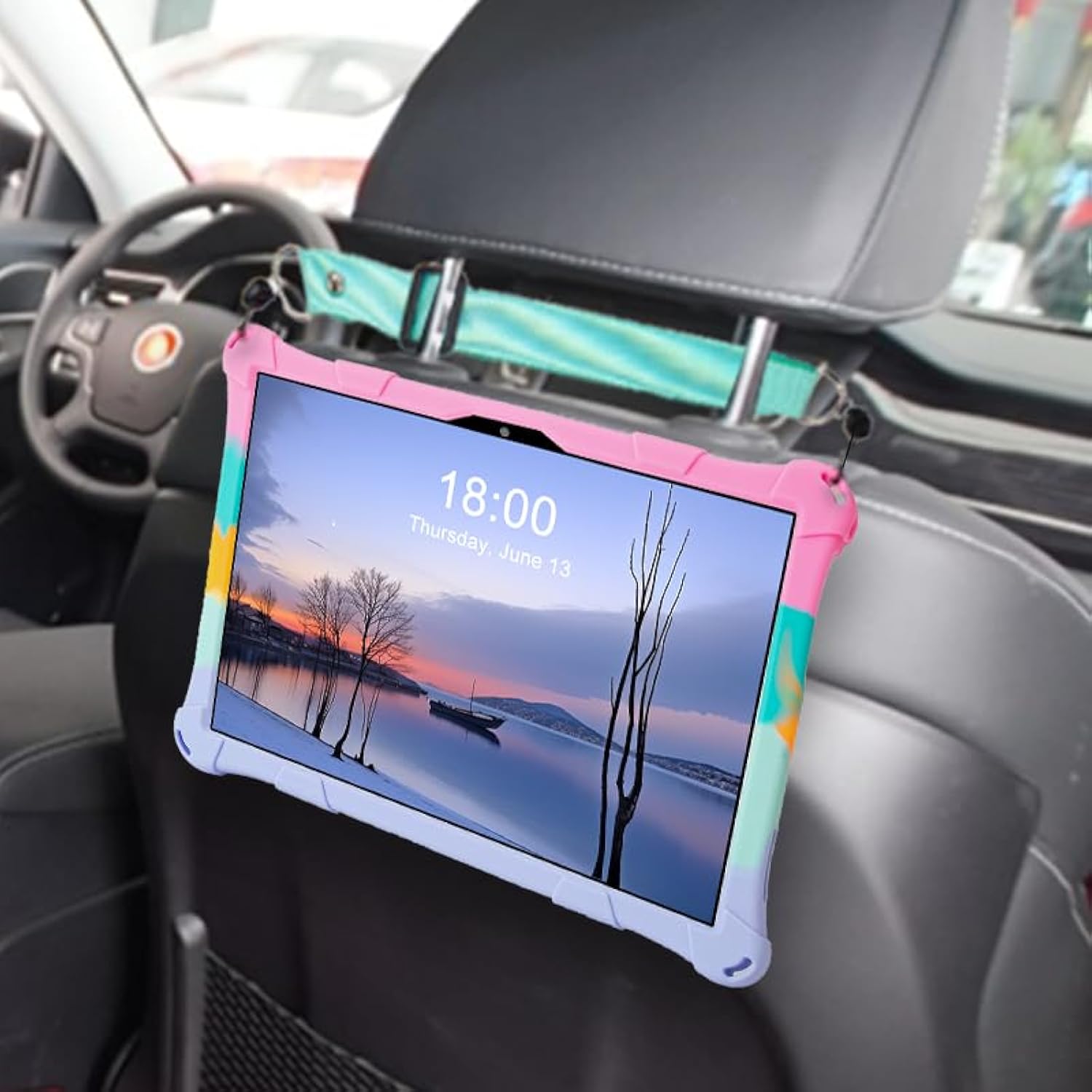 10.1 Inch Silicone Case For Vastking Kingpad K10/Z10/Blackview/Teclast/Byybuo 10.1Inch Tablet Cover With Lanyard/Stylus/Pen Holder For Vastking Kingpad K10 (Colorful Dark Blue)
