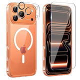 For Iphone 17 Pro Case Clear,Magnetic Iphone 17Pro Case With Screen Protector & Camera Protector [Compatible With Magsafe], Shockproof Tpu Cover For Iphone Pro 17 Phone Cases-Transparent