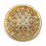 Vintage Hollow Embossed Metal Shank Sewing Buttons 20 Pcs - 18Mm, 23/3