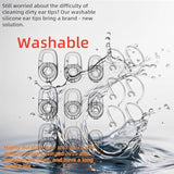 Replacement Earbuds Ear Tips, Ear Hook Loops, For Plantronics M155 M165 M1100 M100 M55 M28 M25 Voyager Edge, 6Pcs Bearloops Earhook 9Pcs Ear Bud Gel S/M/L, With Storage Box (Clear+Clear)