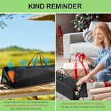 Christmas Wrapping Paper Storage Bag, 41" Gift Wrap Organizer Storage For Paper Rolls Up To 30 Rolls, Heavy Duty Waterproof Wrapping Organizer With Side Pockets&Handles&Zipper, Black