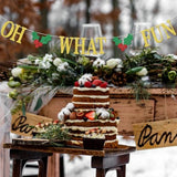 "Oh What Fun" Christmas Banner Merry & Bright Winter Holiday Party Decor