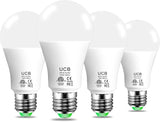 A19 Alexa Smart Light Bulb 4 Pack 130W Equivalent Tunable White Bluetooth LED No WiFi Required E26