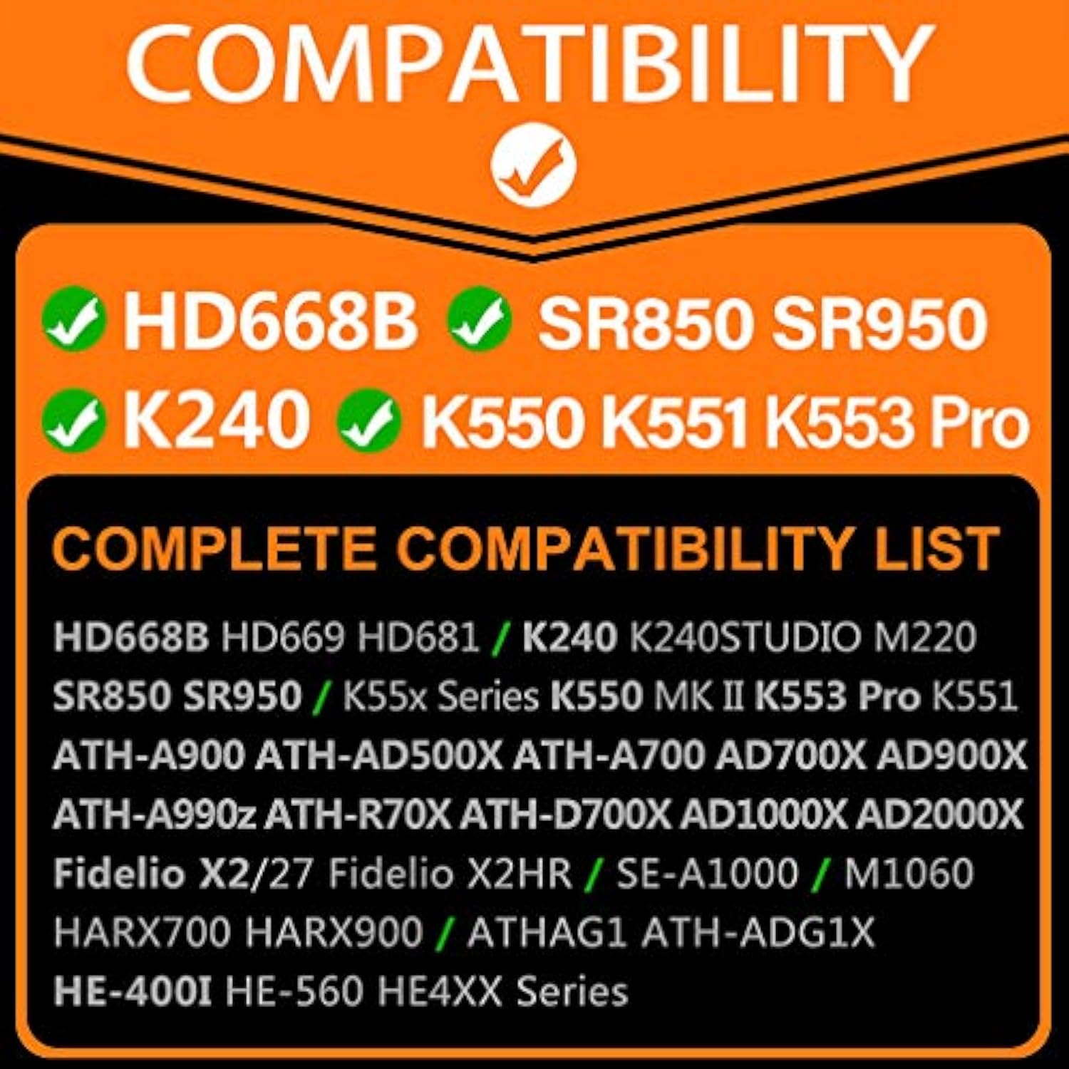 Replacement Ear Pads Compatible With Hd668B, Sr850, Ath-A900, Ath-Ad500X, Ath-A700, Ad700X, Ad900X, Ath-A990Z, Ath-R70X, Ath D700X, Ad1000X, Ad2000X Headphones (Hybrid)