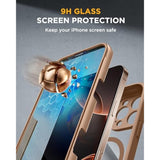 iPhone 16 Pro Max 6.9" Case, Full-Body Bumper, Glass Screen & Camera Control