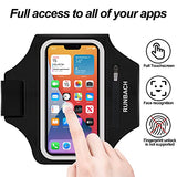 Armband For Iphone 17 Pro Max/16 Pro Max/16 Plus/15 Pro Max/15 Plus/Iphone 14,13,12,11 Pro Max/Xs Max,Water Resistant Sport Armband With Zipper Slot For Airpods And Keys (Black)
