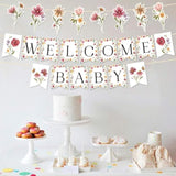 Wildflower Baby Shower Banner – Boho Floral Party Décor for Girls