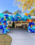 Under The Sea Balloon Arch Garland Kit, 154Pcs Ocean Balloons