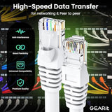 GearIT Cat 6 Ethernet Cable 5 ft (10-Pack) - Cat6 Patch Cable, Cat 6 Patch Cab