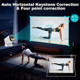 Auto Focus Mini Projector With Native 1080P Support, Portable Projector With Wifi And Bluetooth, Outdoor Projector Built In Apps, Smart Projector 260 Ansi, Hy310 Pro/Hy260 Pro Movie Projector