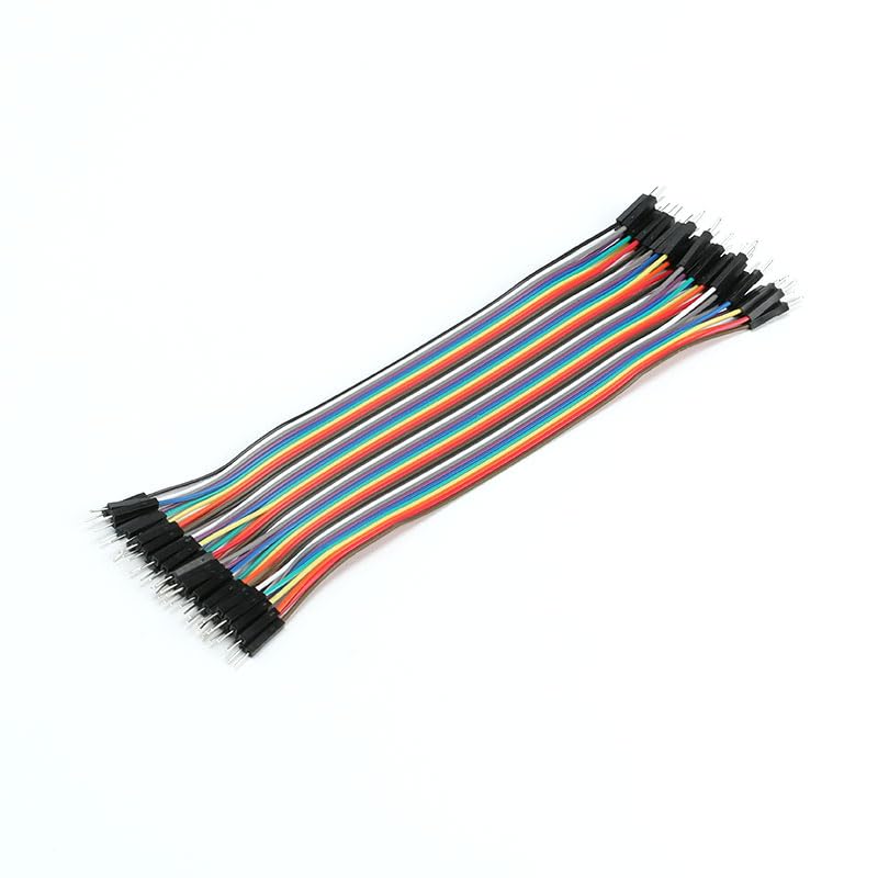 120Pcs Male To Male Dupont Cable Line 40P 21Cm Dupont Color Cable Breadboard Wire Adapter Cable 20Cm