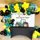 Farm Balloon Arch Kit: Tractor Party Decor - Green, Black, Yellow