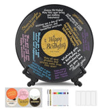 1 Pcs Retro Vinyl Record Guest Book For Party, Sign-In Board With 14 Pens & 6 Decorative Stickers, Birthday, Graduation, Retirement Guest Book Decor