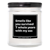 You Nique Designs 7Th Wedding Anniversary Candles For Him & Her 9Oz Candle, Copper Gift Ideas For Husband & Wife, 7 Year Wedding Gift - 7 Years Anniversary Ideas (Mahogany Teakwood)