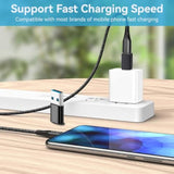 Usb To Usb C Adapter 6 Pack,?3*Type C Female To A Male Charger Converter?&?3*Usb C Male To Usb Female? For Macbook Pro/Air, Iphone 16 15 Pro Max/15 Plus/14 13 12 Samsung Galaxy S24/S23/S22/S21 Black