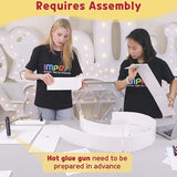 3Ft Mosaic Numbers For Balloons, Balloon Mosaic Number Frame, Marquee Number, 12Th 20Th Birthday Decorations, Second Anniversary Decor, Large Cardboard Numbers,Number 2 Balloon