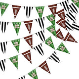5 Pieces Football Pennant Banner, 9.8Ft, Football Party Decoration