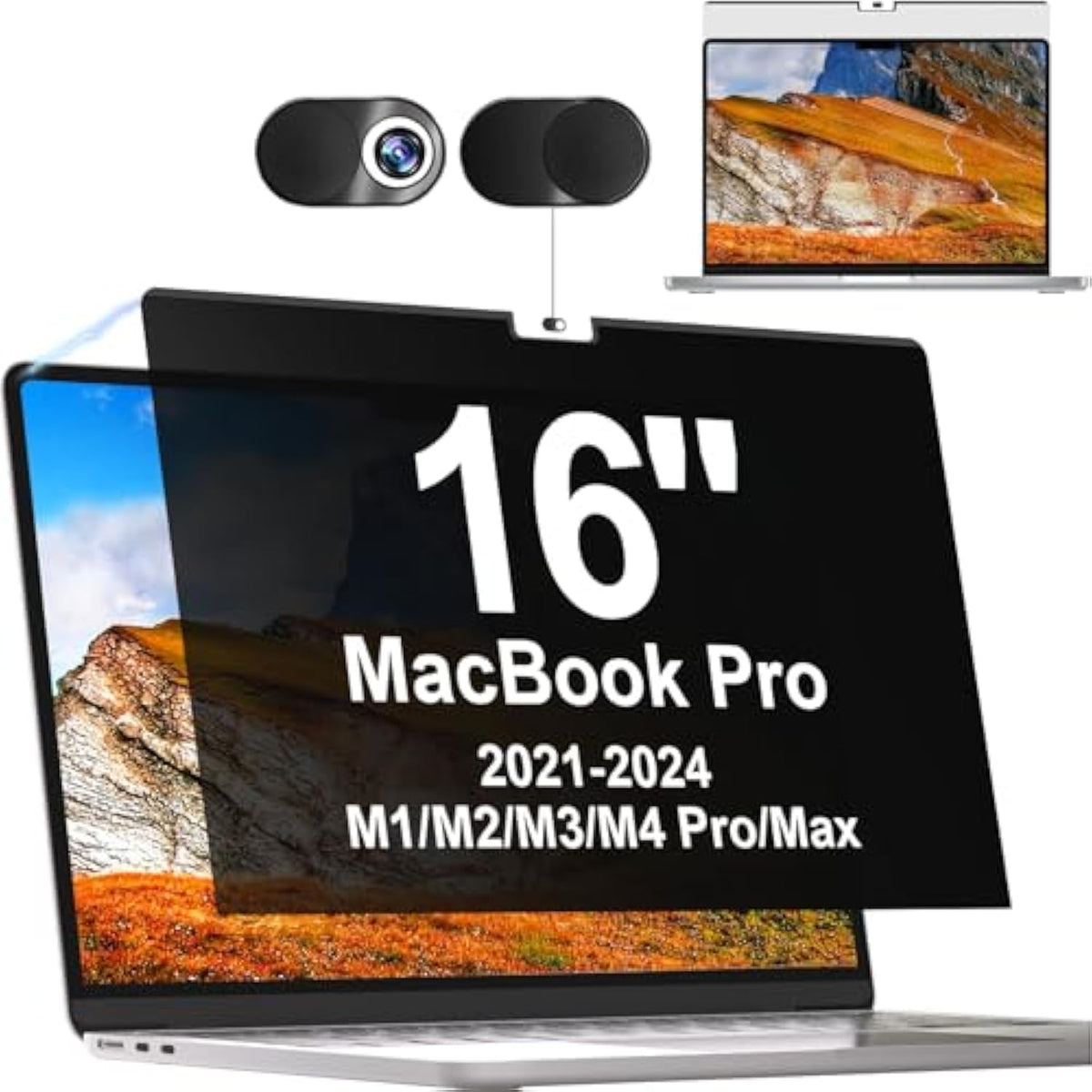 Privacy Screen MacBook Pro 16 Inch 2021-2023 (M1-M2, A2485/A2780)
