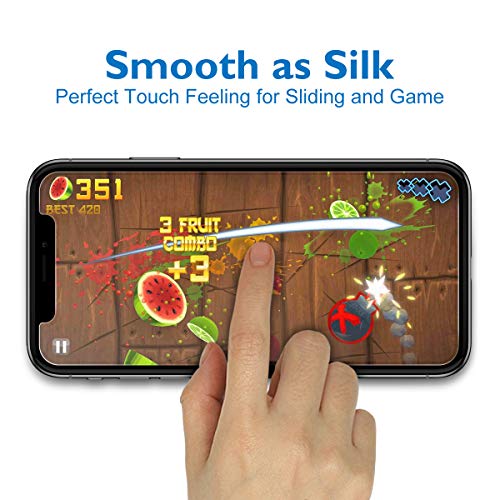 Matte Glass Screen Protector for iPhone 11 Pro Max/iPhone XS Max 6.5-inch, Anti-Glare & Anti-Fingerprint Tempered Glass Film, Case Friendly, Easy to