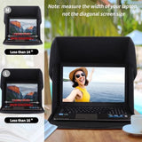 Outdoor Laptop Sun Shade Portable Shield Cover For Work Outside,Computer Privacy Hood Cover, Compurer Bag Shade Sleeve Case For 12-14In(Patent Pending)