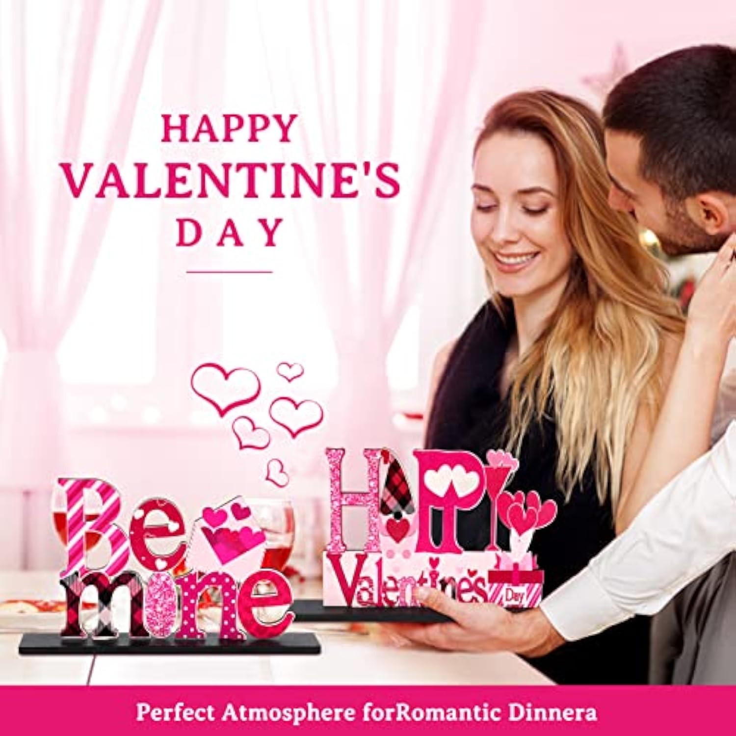 Valentine'S Day Decorations Romantic Tabletop Centerpiece Signs Love W