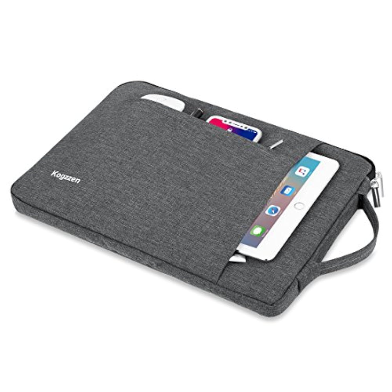 13-14 Inch Laptop Sleeve Shockproof Lightweight Case Carrying Bag Compatible With Macbook Pro 14 13 Inch/Macbook Air 13.3/ Dell Xps 13/ Surface Laptop 13.5/ Ipad Pro 12.9 - Gray