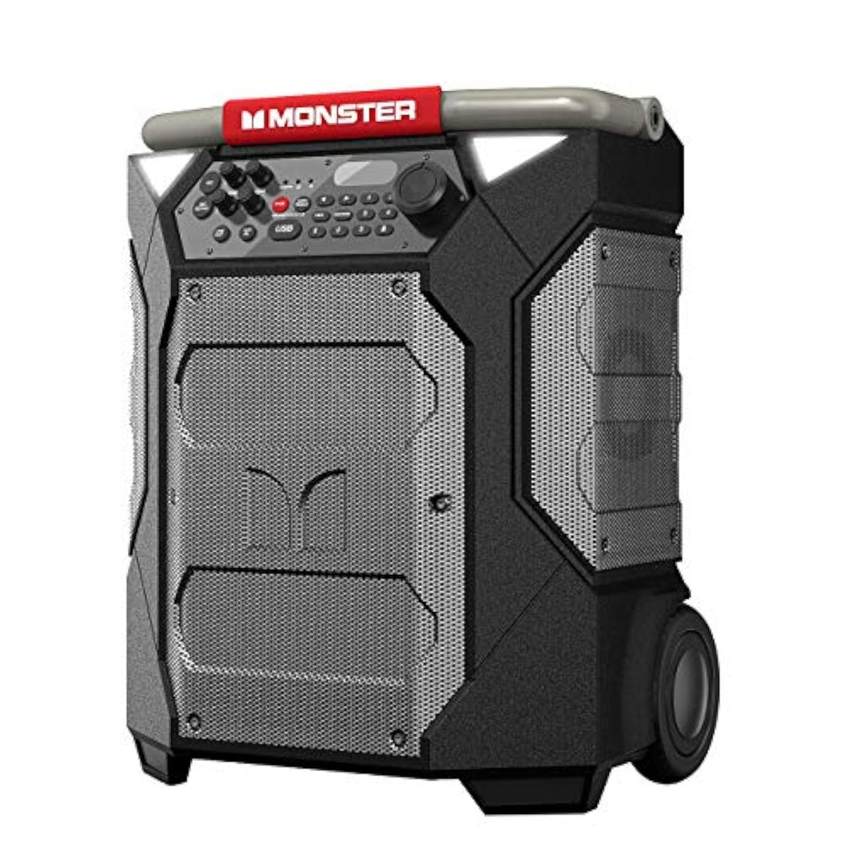 Monster Rockin’ Roller 270 Indoor/Outdoor Portable Bluetooth Speaker | up to 200W of 270 Degree Sound & up to 100 Hours of Playtime