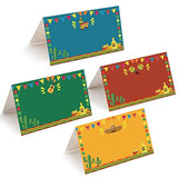 Fiesta Place Cards - Cinco De Mayo Mexican Themed Party Supplies Food Tents And Food Labels Decorations, Baby Shower Party Supplies(24Pcs)