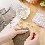 100 Pieces White Pearl Buttons For Sewing 10 Mm Half Pearl Buttons Dec