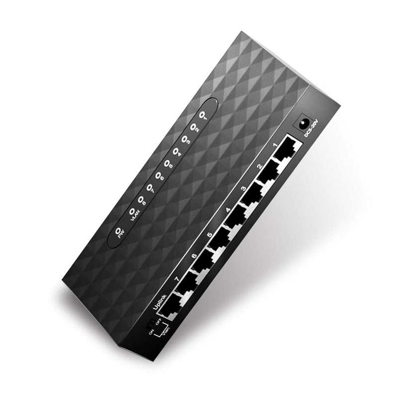 8 Port Gigabyte Ethernet Switch Desktop Ethernet Splitter Hub Plug And Play -