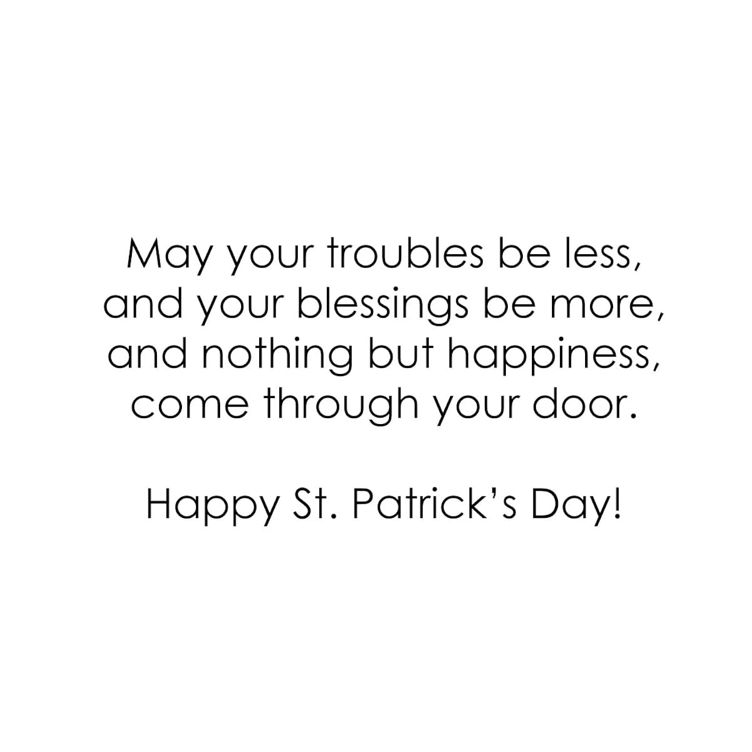 Happy St. Patrick'S Day Cards For Family & Business (Gold & Green) Saint Patrick Bulk Greeting Card Set Pack Of 25 With Green Envelopes (5X7 Inch - A7) Office, Work, Employees & Clients Spd200