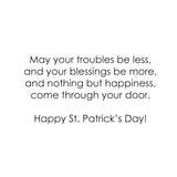 Happy St. Patrick'S Day Cards For Family & Business (Gold & Green) Saint Patrick Bulk Greeting Card Set Pack Of 25 With Green Envelopes (5X7 Inch - A7) Office, Work, Employees & Clients Spd200