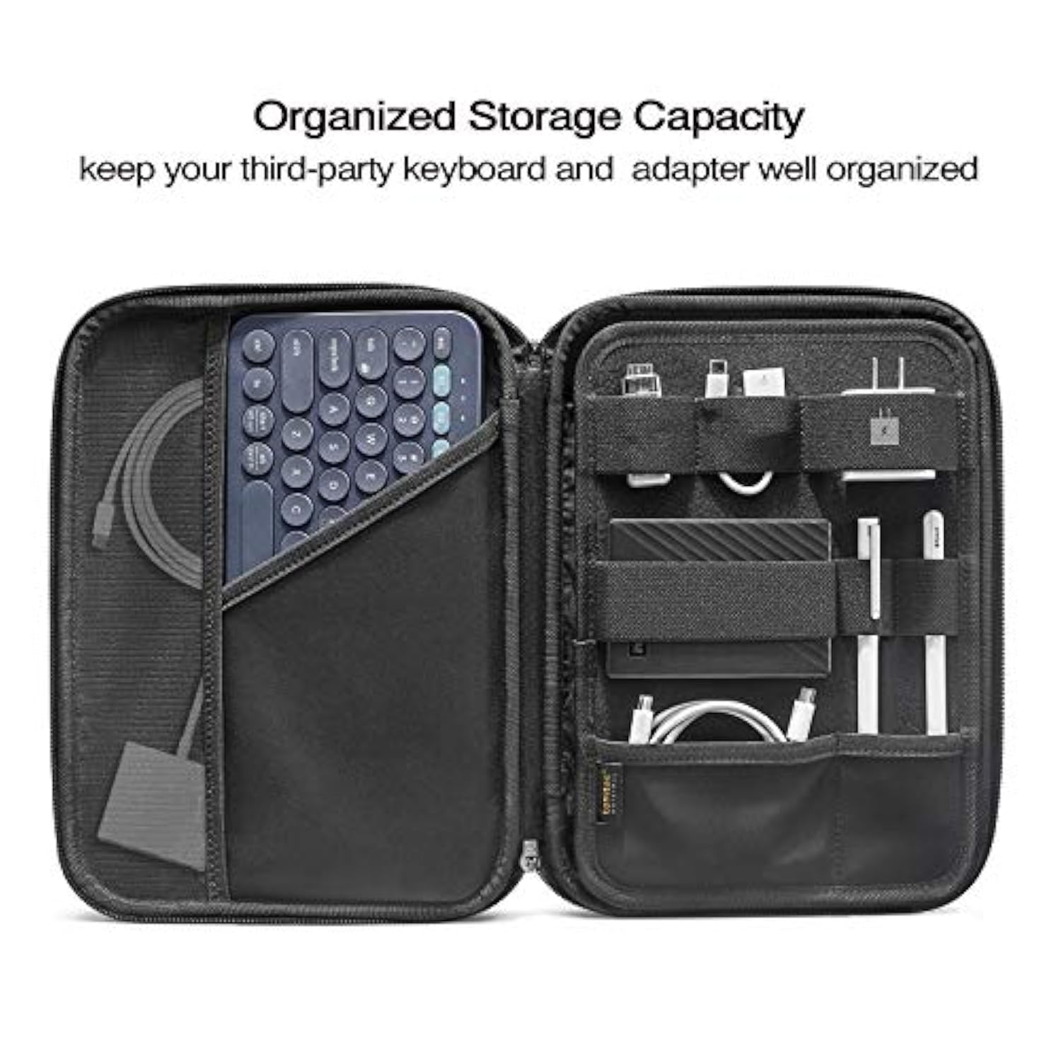tomtoc Portfolio Case for 11 Inch iPad Pro M4, M2&M1 & iPad Air M3&M2, 2025 iPad A16, 10.9-in iPad Air 5 & iPad 10, Carrying Storage Sleeve Bag with Accessories Compartment