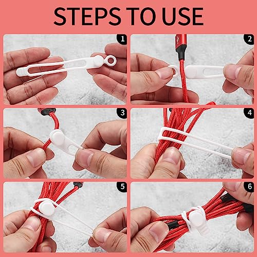25 Pcs Silicone Cable Ties, Reusable Cable Straps Wire Organizer, Cable Management Cord Organizer For Fastening Earphone Phone Charger Home Office Desk Kitchen Appliances Cable Cords Wires