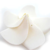 100Pcs White Foam Hawaiian Frangipani Artificial Plumeria Flower Petals Cap Hair Hat Wreath Floral Diy Home Wedding Decoration 5Cm