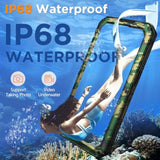 Waterproof Case For Iphone 16 Pro Max, Shockproof Heavy Duty Case With Built-In Screen Protector, Underwater Full Body Protective Metal Case 6.9 Inch, Camouflage