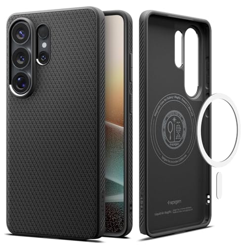 Spigen for Galaxy S26 Ultra Case, Liquid Air MagFit [Military-Grade Protection] [Compatible with MagSafe/Fast Wireless Charging] - Matte Black