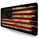 Large Extended Gaming Mouse Pad With Stitched Edges, Nonslip Waterproof Rubber Base Mouse Pad For Office, Computer, Keyboard, Laptop And Home Desk Pad 35.4 X 15.7 X 0.12 Inch (American Antique Flag)