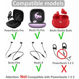 16Pcs Navy Ear Tips Ear Buds Ear Gels Replacement For Beat S By Dr Dre Powerbeats Pro, Eartips Earbuds Eargels Compatible With Powerbeats Pro/Beat S X, Sml And Double Flange, Navy