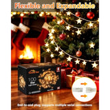 100 Led Star String Lights, 33Ft Plug In Fairy String Lights Waterproof, Extendable For Indoor, Outdoor, Wedding Party,