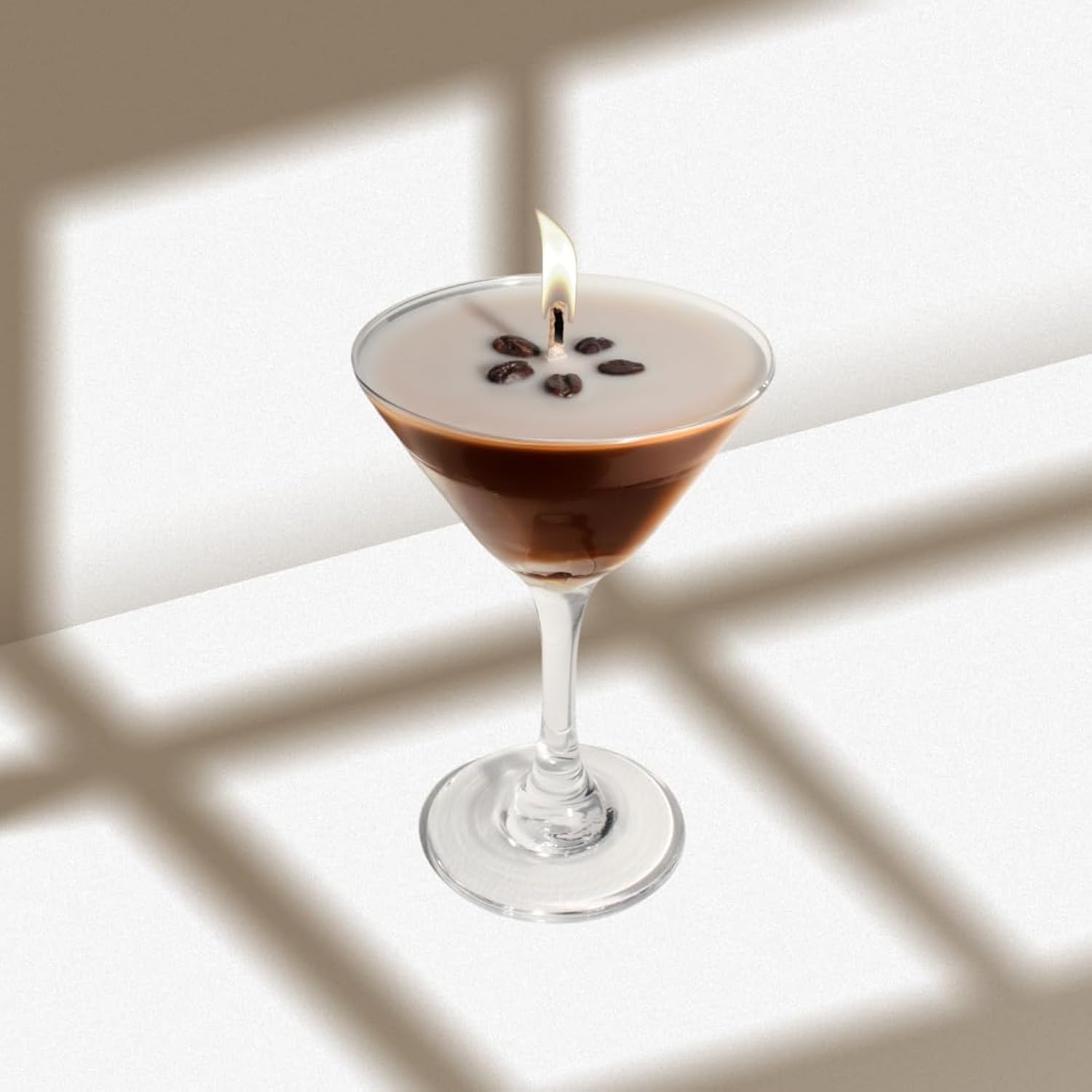 Espresso Martini Candle | Scented Gel Wax Coffee Flavor Candles | Cocktail Candles With Glass | Coffee Martini Romatinc Aroma Candle